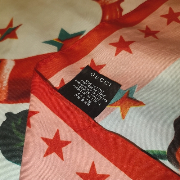 GUCCI ☆ L'aveugle par Amour ☆ Scarf ☆ Authentic ☆ Made in Italy - Picture 8 of 8